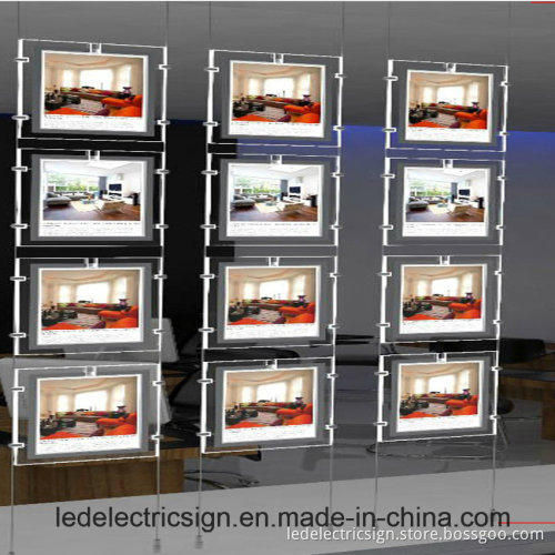 Double Side Hanging Display Signs with Magnetic Catch for LED Sign Board